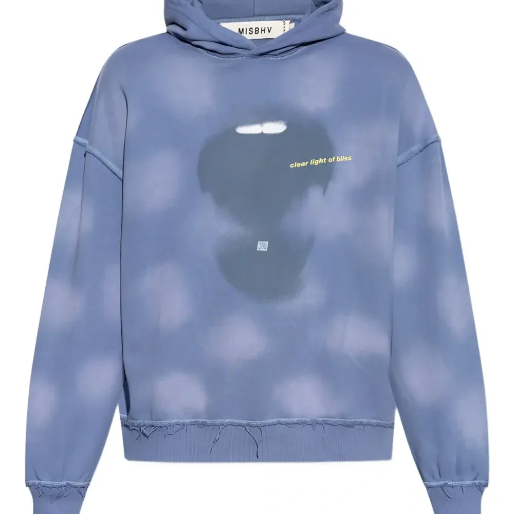 Худи с бахромой и принтом