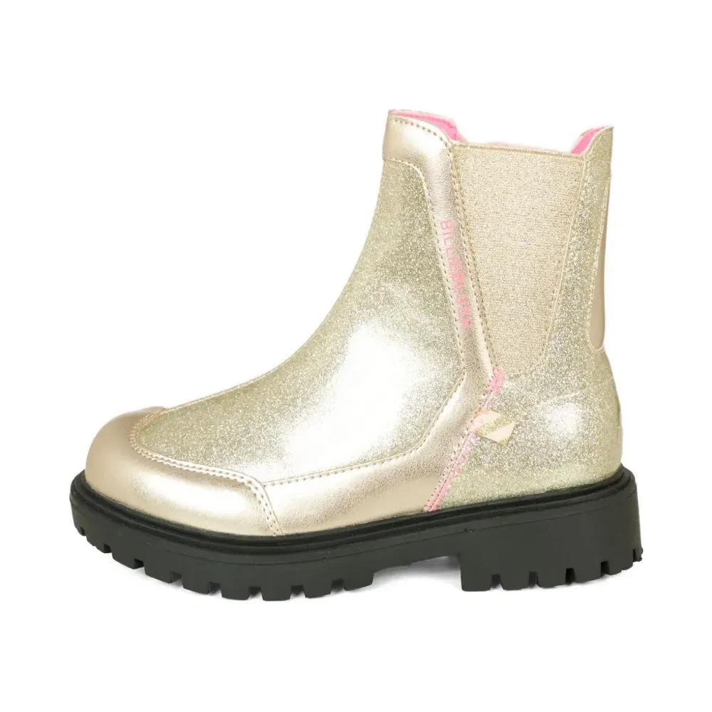 Ботинки на молнии с блестками