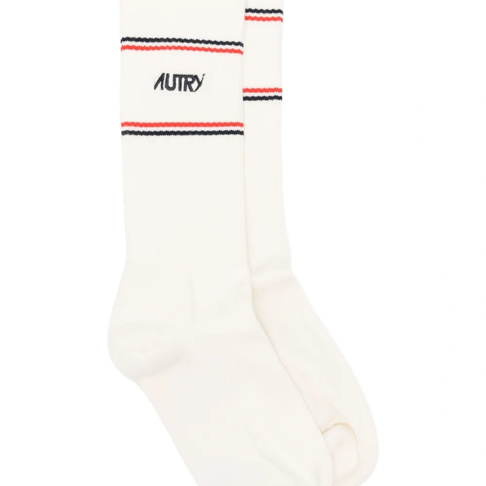 Полосатые носки с логотипом Полосатые носки с логотипом