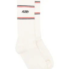 Полосатые носки с логотипом