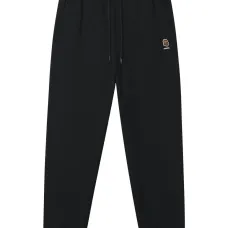 Джоггеры с манжетами и нашивкой-логотипом Джоггеры с манжетами и нашивкой-логотипом