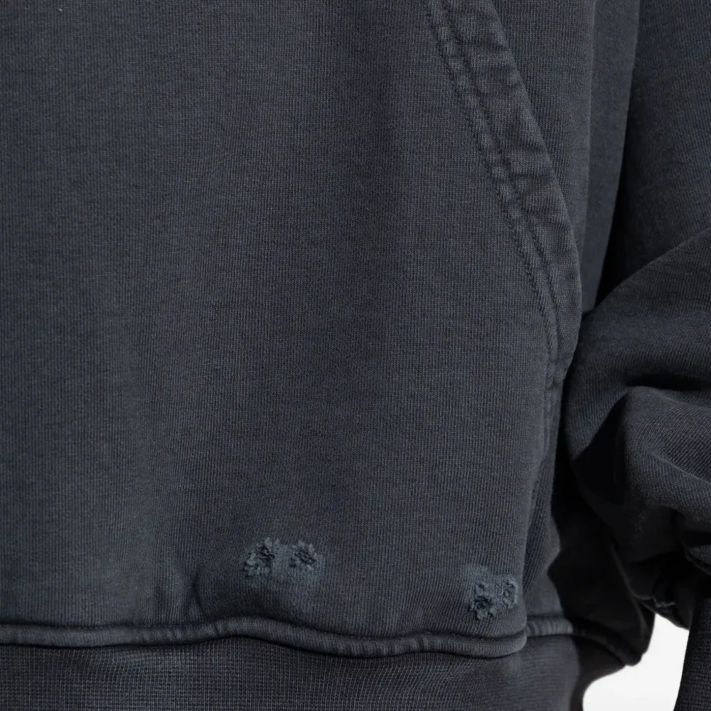 Худи с графичным принтом и эффектом потертости