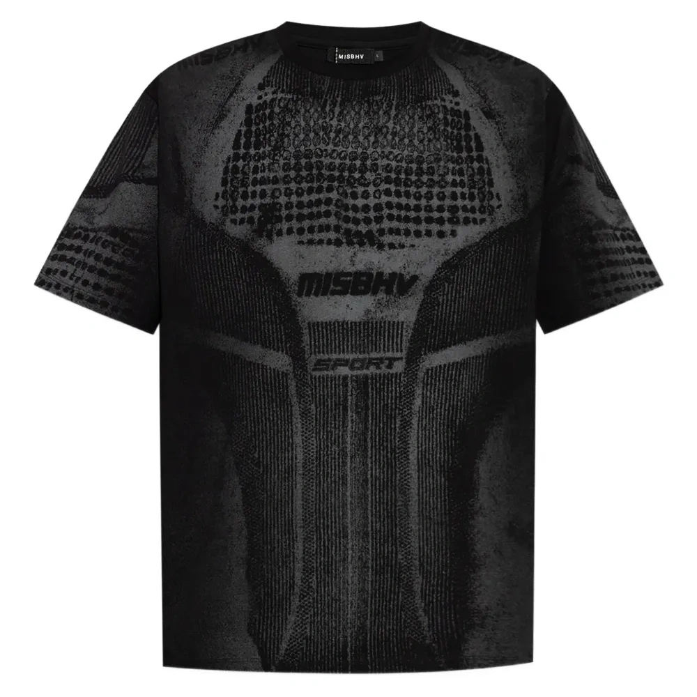 Футболка с фактурным принтом