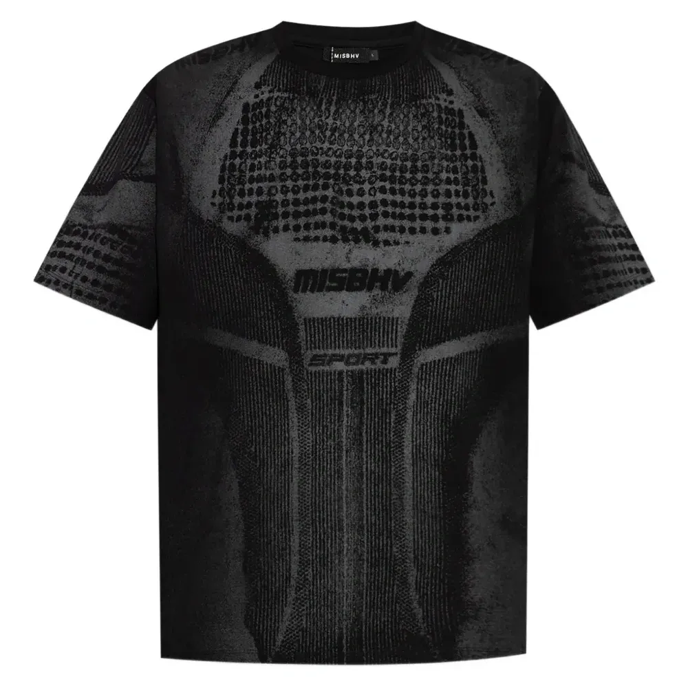 Футболка с фактурным принтом