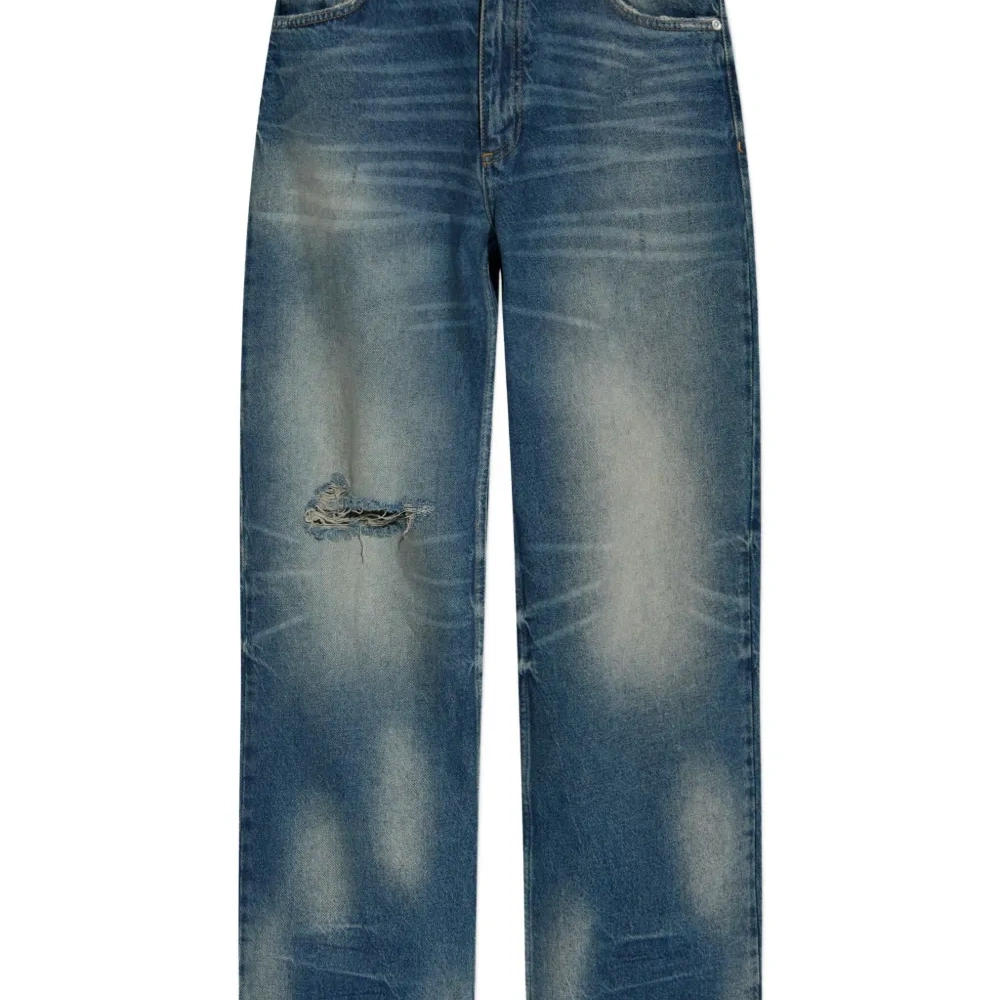 Джинсы с бахромой