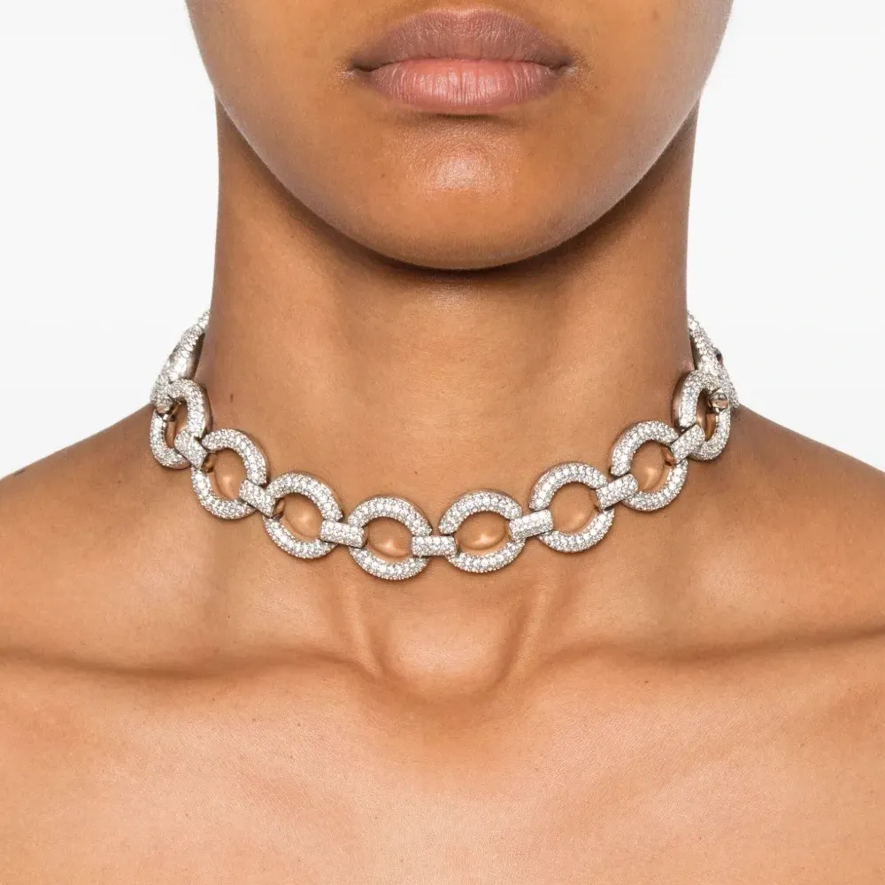 Колье с кристаллами