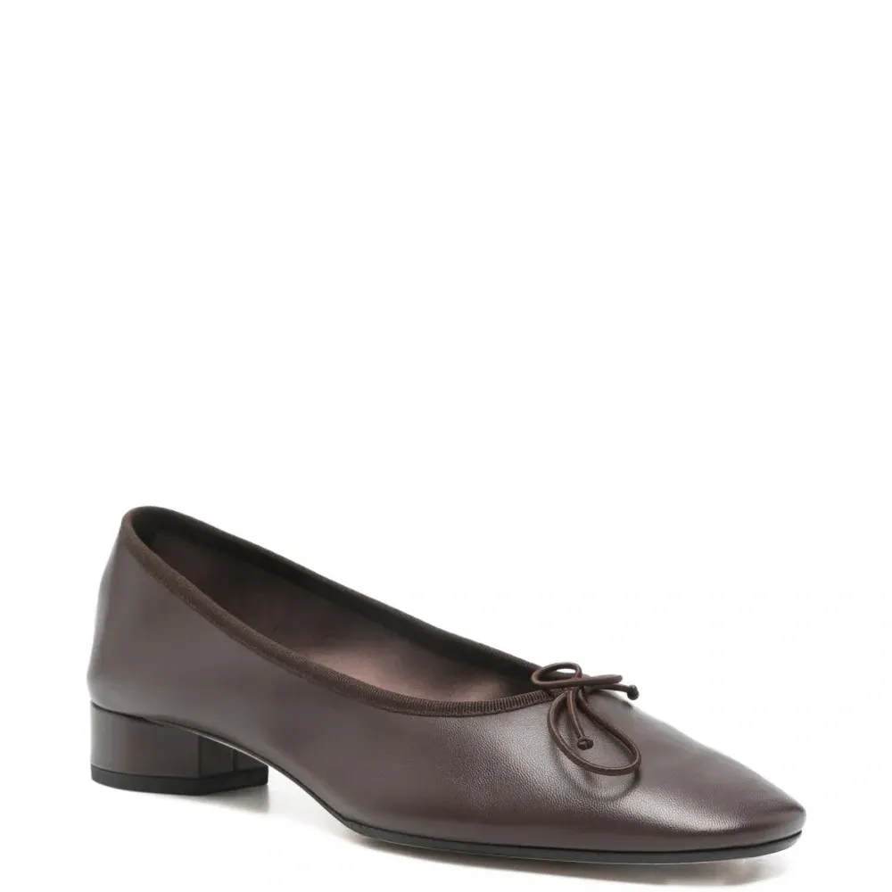 Балетки из наппа-кожи