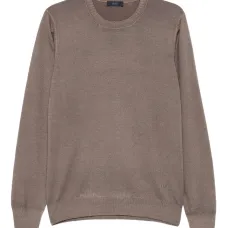 Шерстяной свитер с круглым вырезом Шерстяной свитер с круглым вырезом