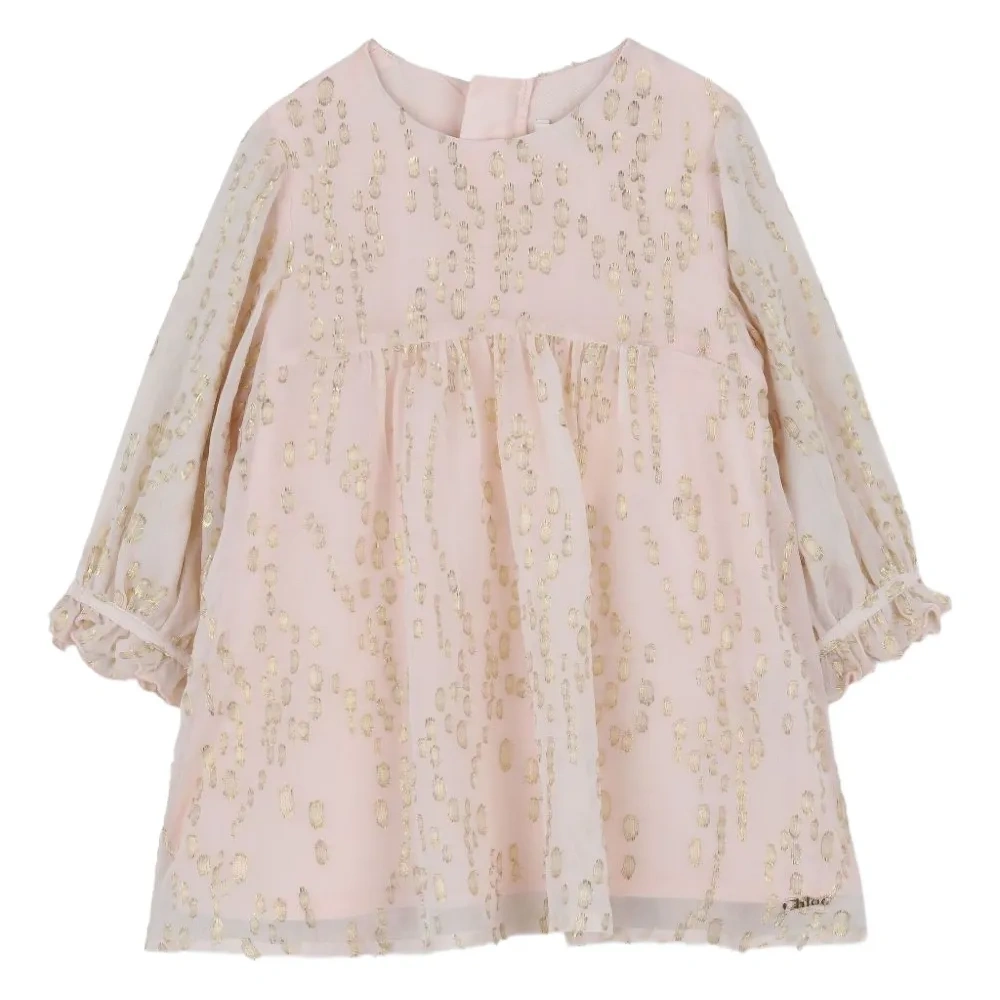 Платье в горох с оборками