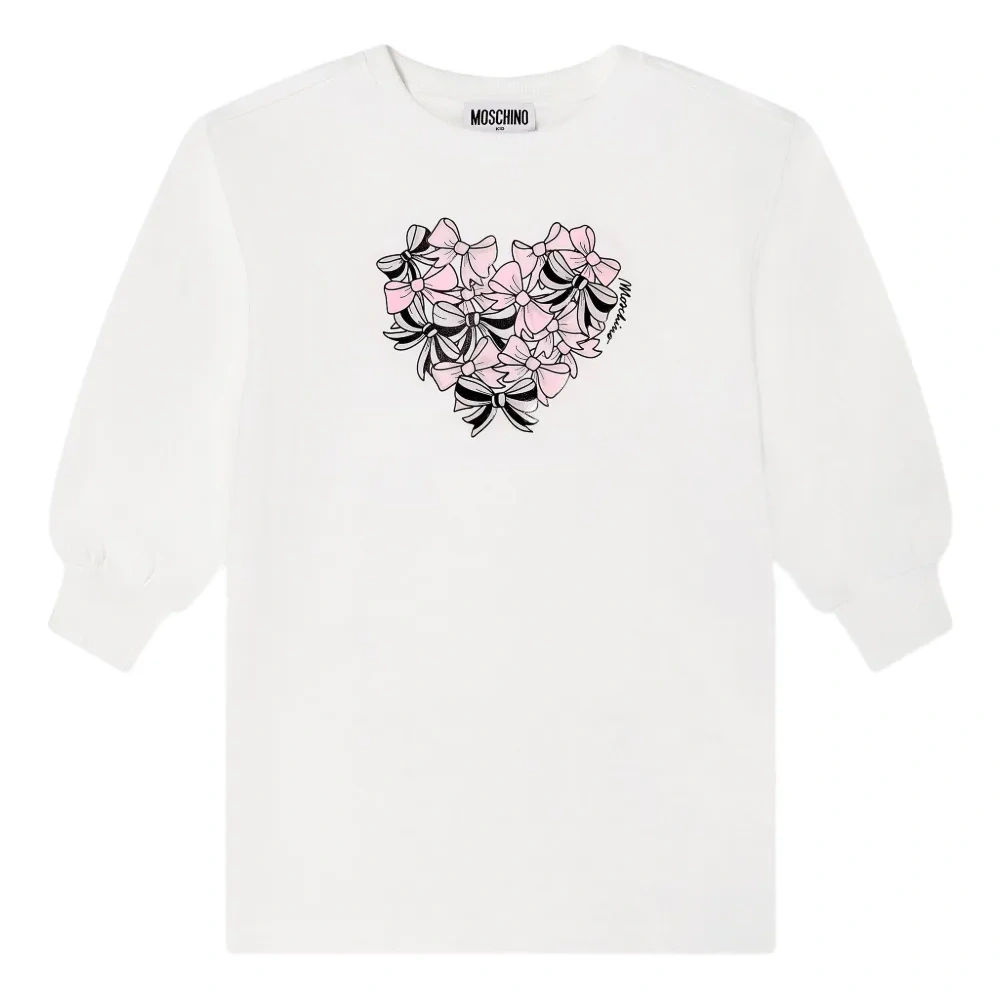 Платье с принтом в виде бантов