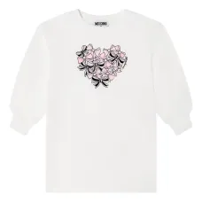 Платье с принтом в виде бантов