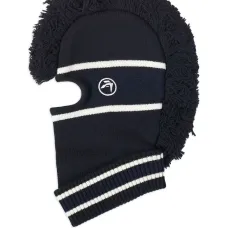 Полосатая балаклава с бахромой