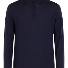 Свитер на молнии с высоким воротником