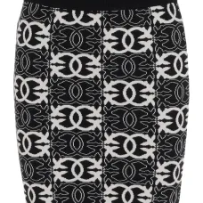 Юбка с эластичным поясом и логотипом Юбка с эластичным поясом и логотипом