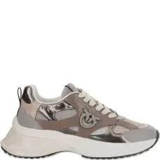 Кроссовки с эффектом металлик