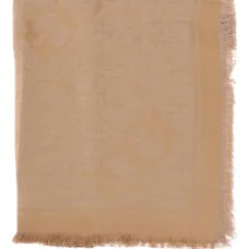 Шарф с бахромой и принтом