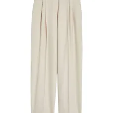 Брюки со складками и поясом