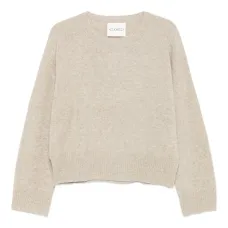 Шерстяной свитер с круглым вырезом Шерстяной свитер с круглым вырезом