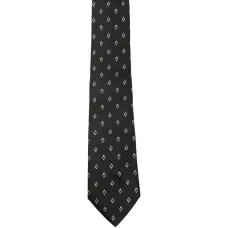 Шелковый галстук с узором в ромб