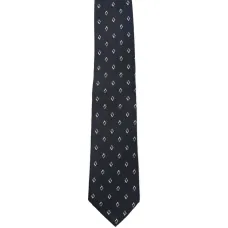 Шелковый галстук с узором в ромб