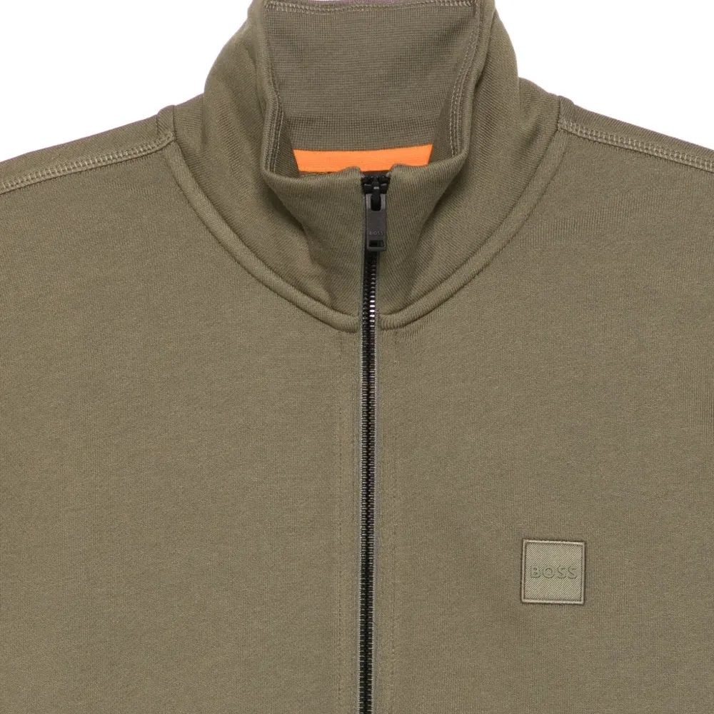 Толстовка с воротником на молнии и логотипом