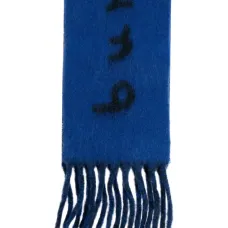 Шарф с бахромой и логотипом