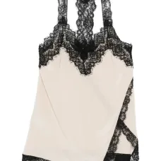 Шелковый топ с кружевом Шелковый топ с кружевом