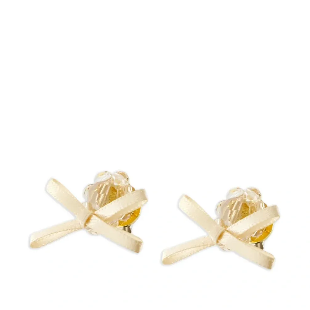 Серьги в форме бантов