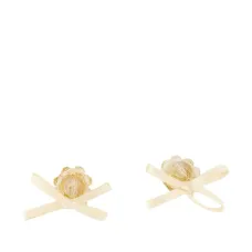 Серьги в форме бантов