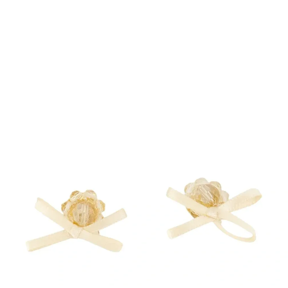 Серьги в форме бантов