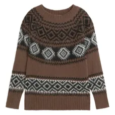 Свитер с геометричным узором