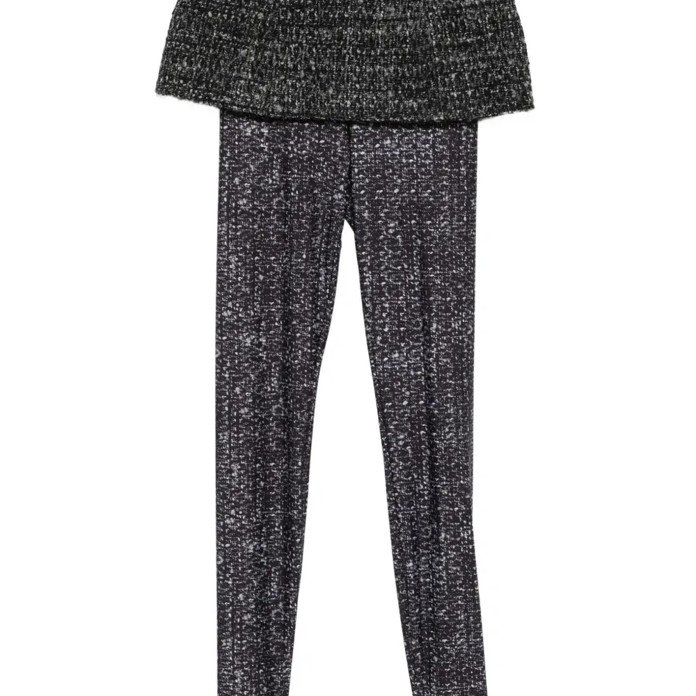 Легинсы с фактурными вставками