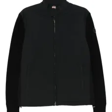 Куртка на молнии с трикотажными вставками Куртка на молнии с трикотажными вставками