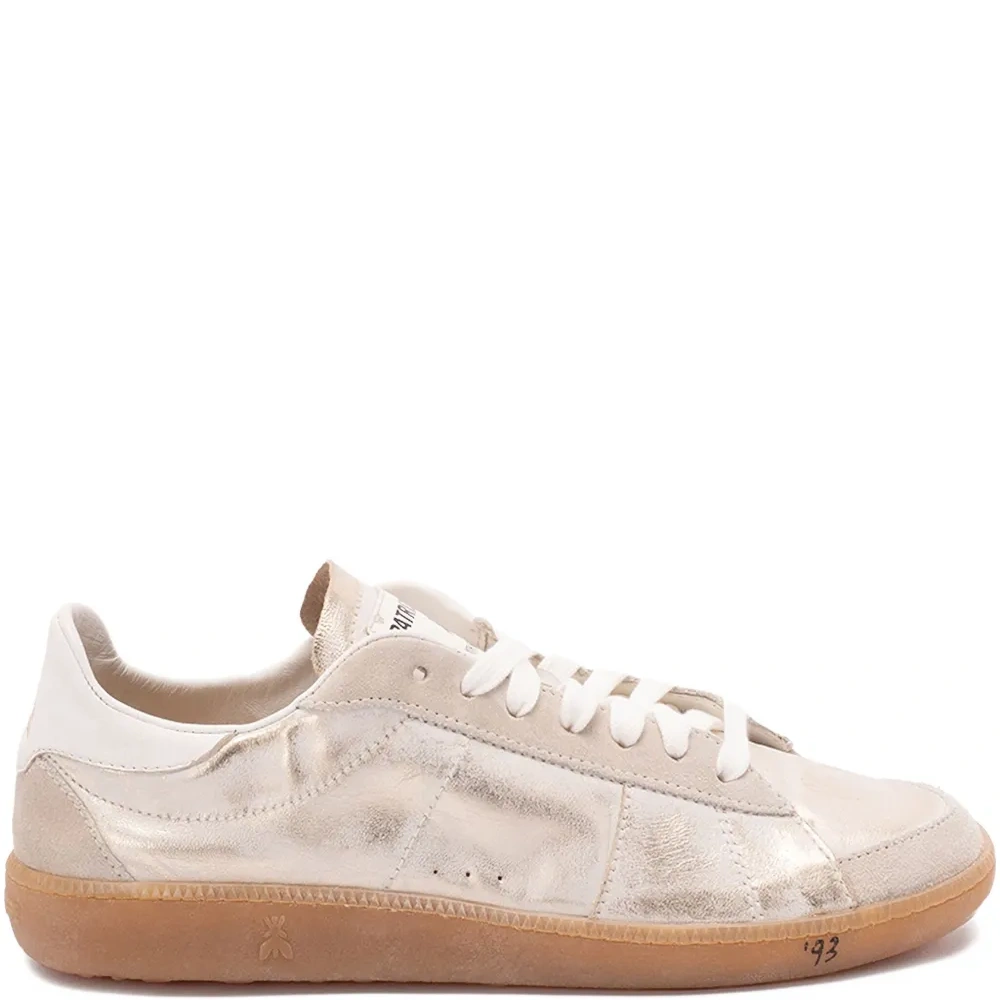 Кроссовки Skin с эффектом металлик