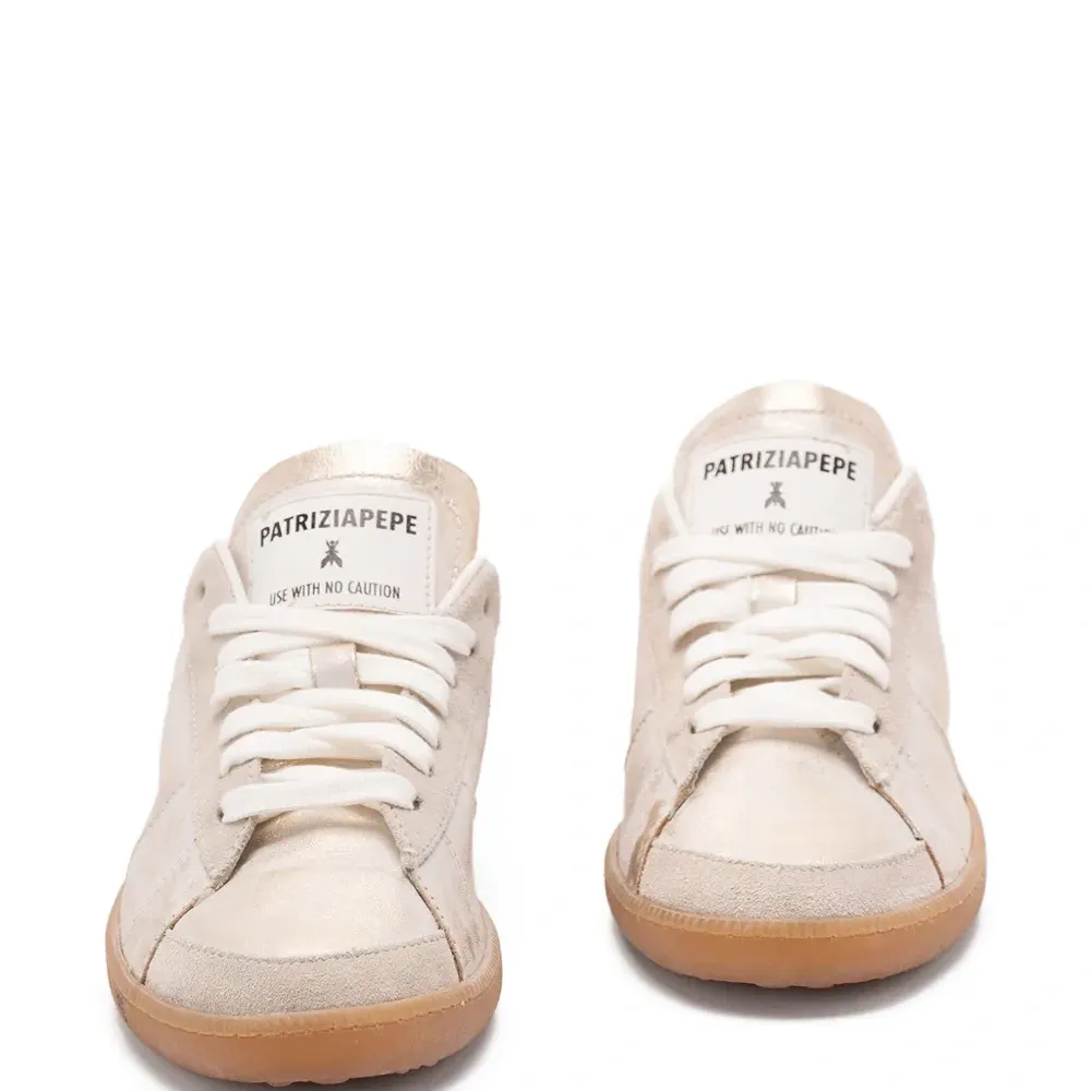 Кроссовки Skin с эффектом металлик