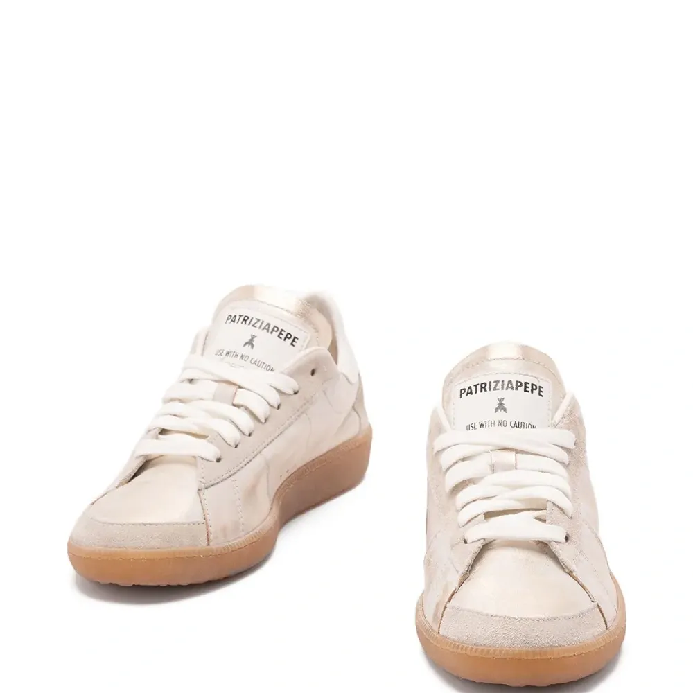 Кроссовки Skin с эффектом металлик