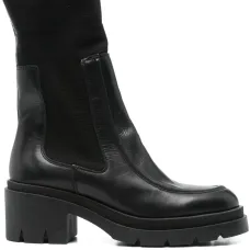 Ботильоны на блочном каблуке