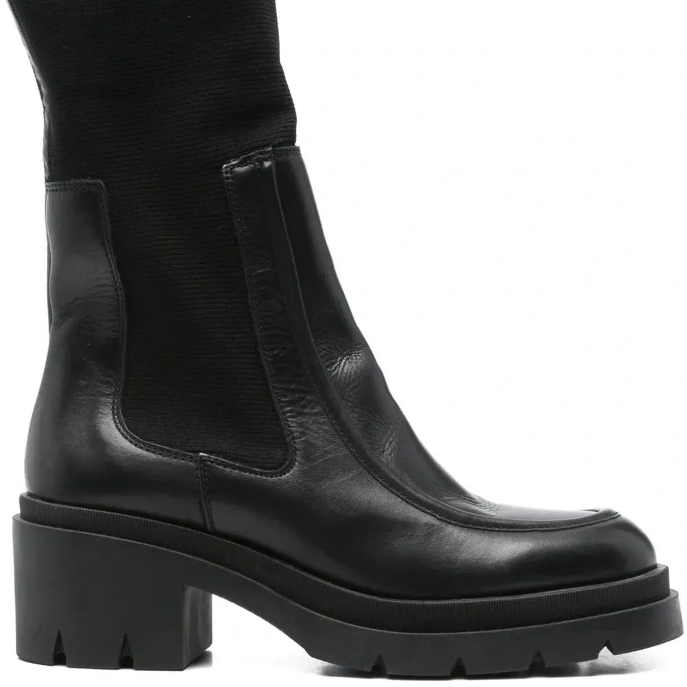 Ботильоны на блочном каблуке