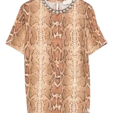 Декорированная футболка с принтом Декорированная футболка с принтом