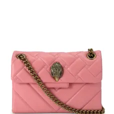 Стеганая сумка с ремнем-цепочкой Розовый Стеганая сумка с ремнем-цепочкой Розовый