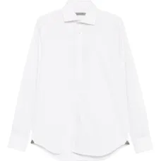 Рубашка в тонкую полоску с длинными рукавами Рубашка в тонкую полоску с длинными рукавами