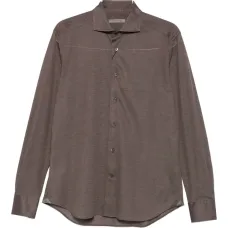 Фактурная рубашка с длинными рукавами