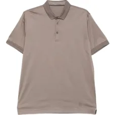 Рубашка поло с воротником в рубчик