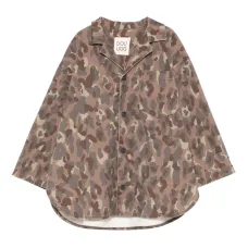 Куртка-рубашка с камуфляжным принтом