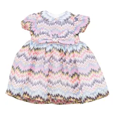 Комплект из платья и блумеров с узором зигзаг