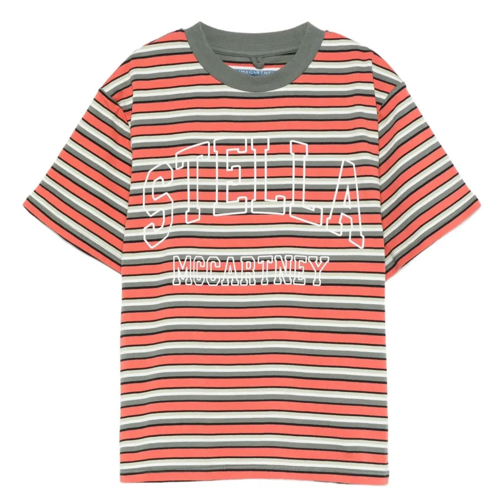 Полосатая футболка с логотипом