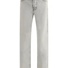 Джинсы из вареного денима