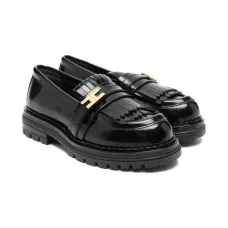 Лоферы из кожи с логотипом