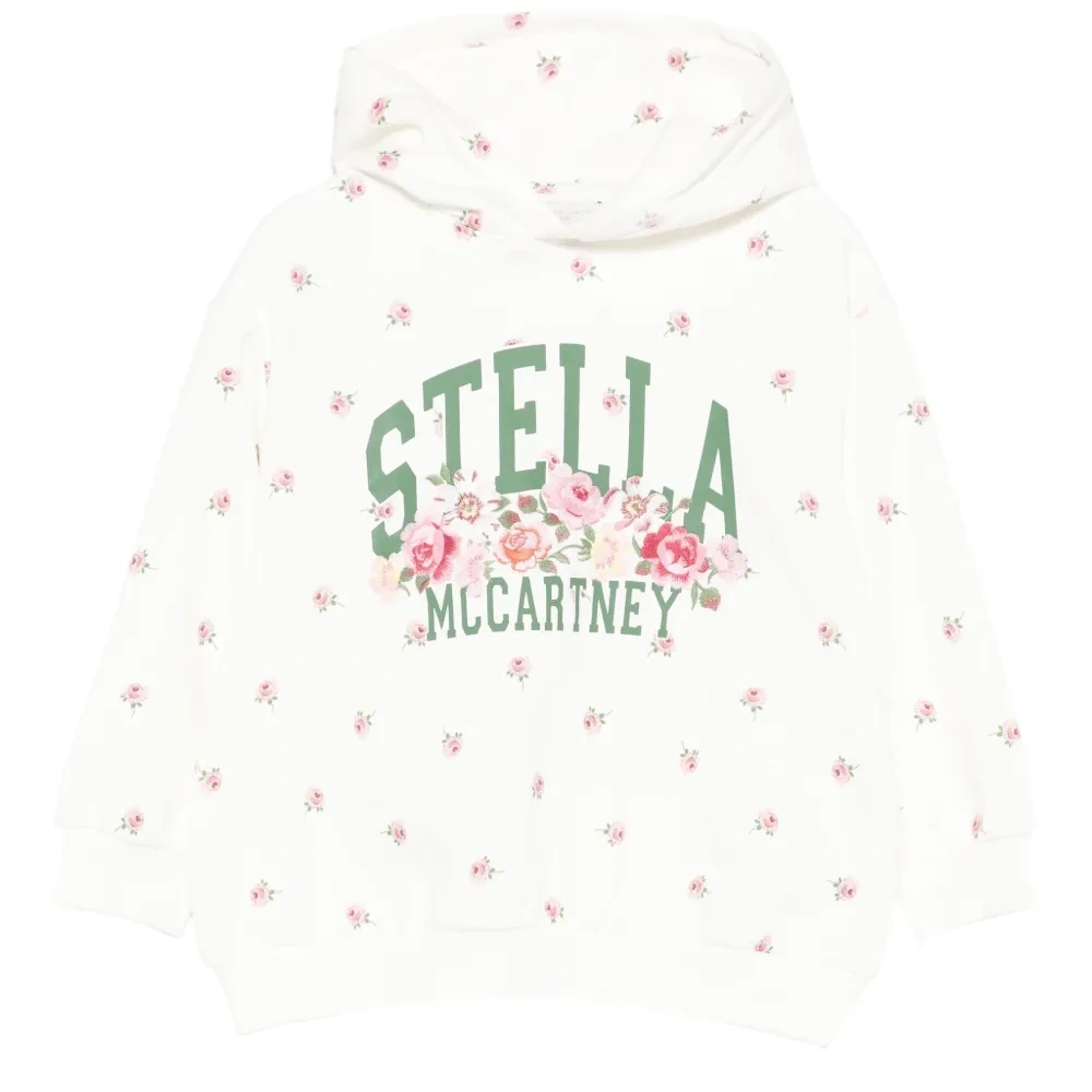 Топ с капюшоном и цветочным принтом