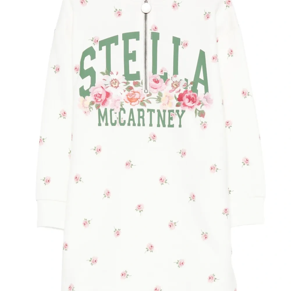 Платье на молнии с цветочным принтом